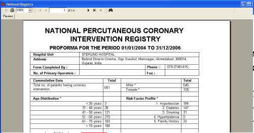 national registry report